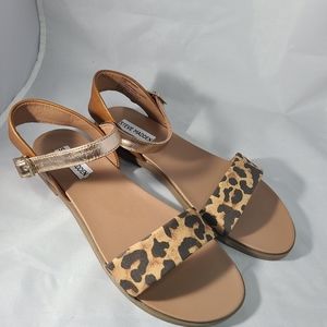 NWOT Steve Madden Leopard Dina Sandals Size 7.5
